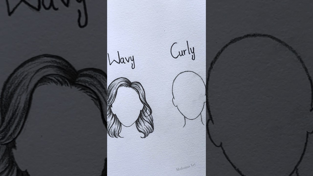 How to draw hair #shorts #craft #art #drawing #crafts #satisfying