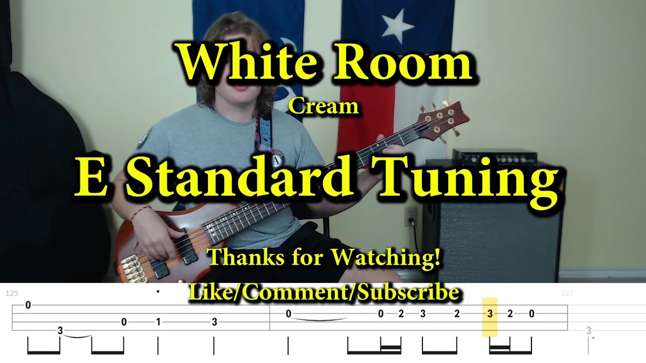 White Room - Cream (Bass Cover with Tabs)