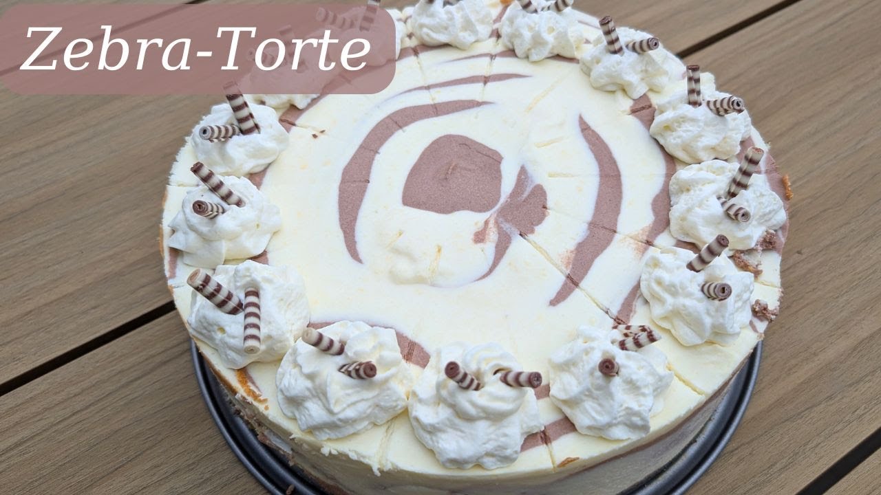 🦓🎂 Zebra-Torte Rezept – Einfach & Lecker | Schritt-für-Schritt Anleitung
