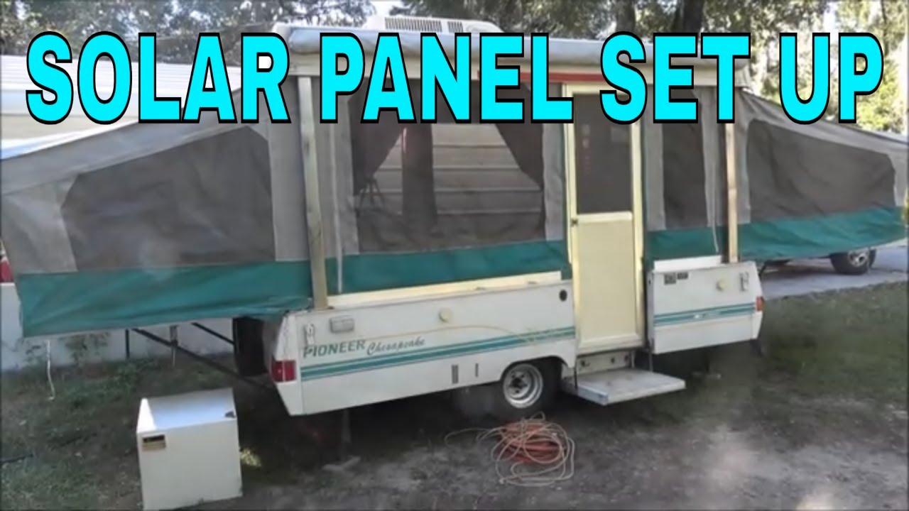 Setting Up The Coleman Popup Camper For Solar Panels