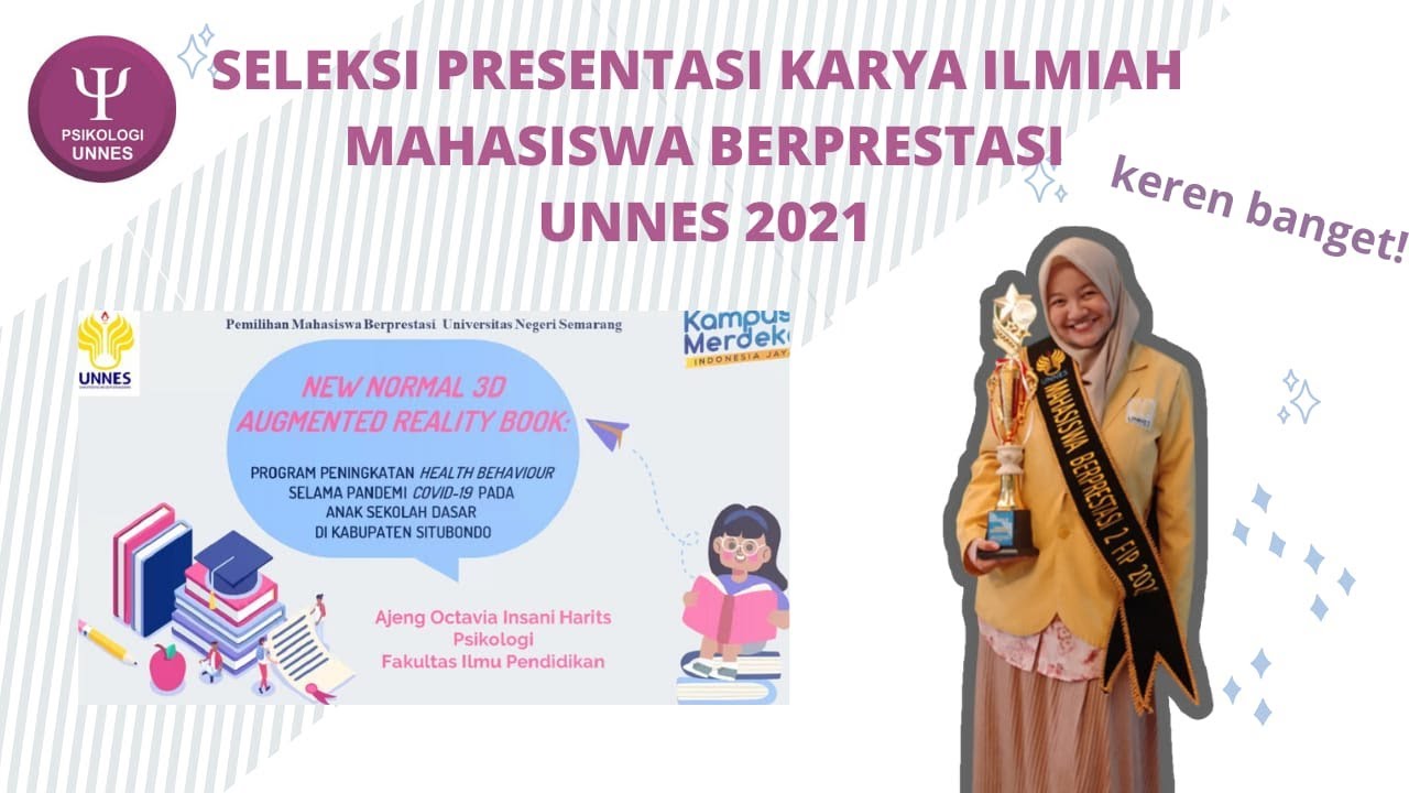 Presentasi Perwakilan Psikologi FIP dalam PILMAPRES UNNES 2021