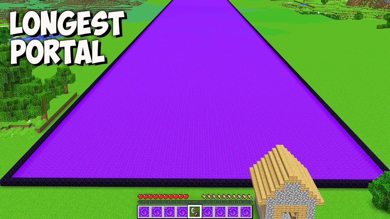 I found THE LONGEST NETHER PORTAL in Minecraft! This is THE BIGGEST SECRET PORTAL!
