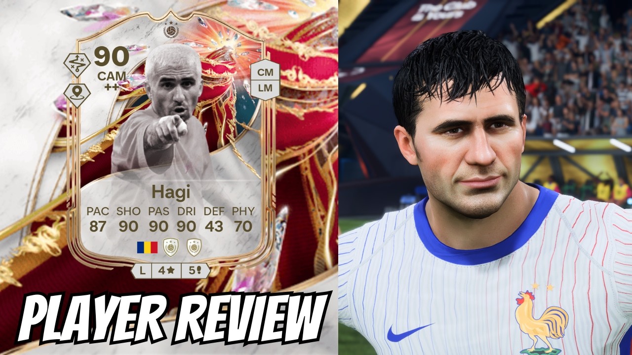 GOAT CAM!🐐 90 KNOCKOUT ROYALTY ICON Hagi PLAYER REVIEW EA FC 26