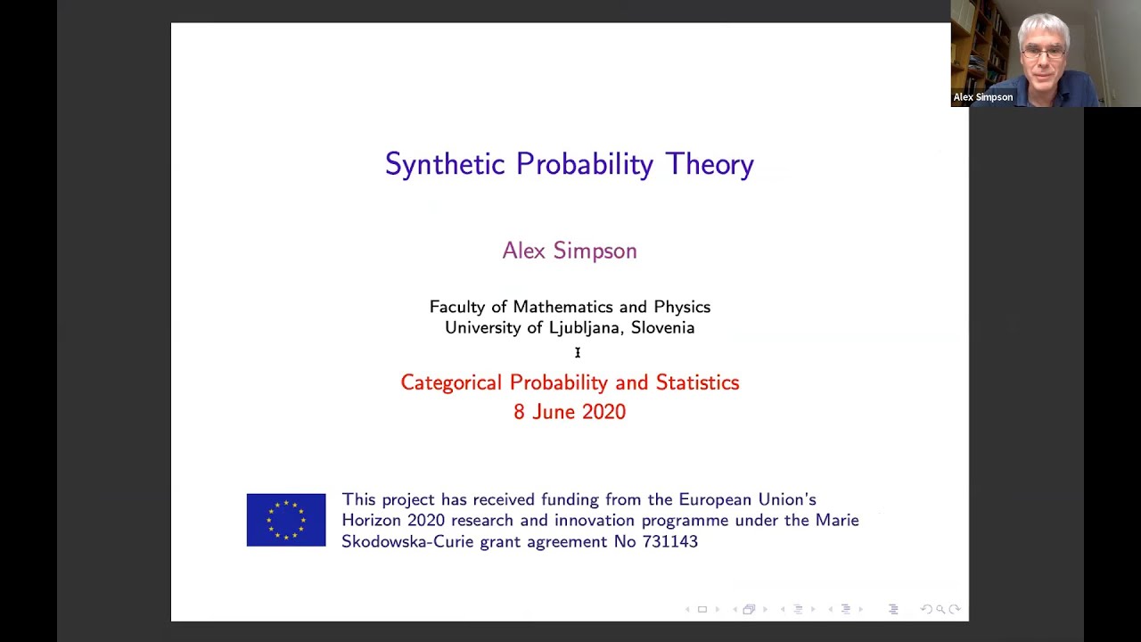 Alex Simpson: Synthetic probability theory