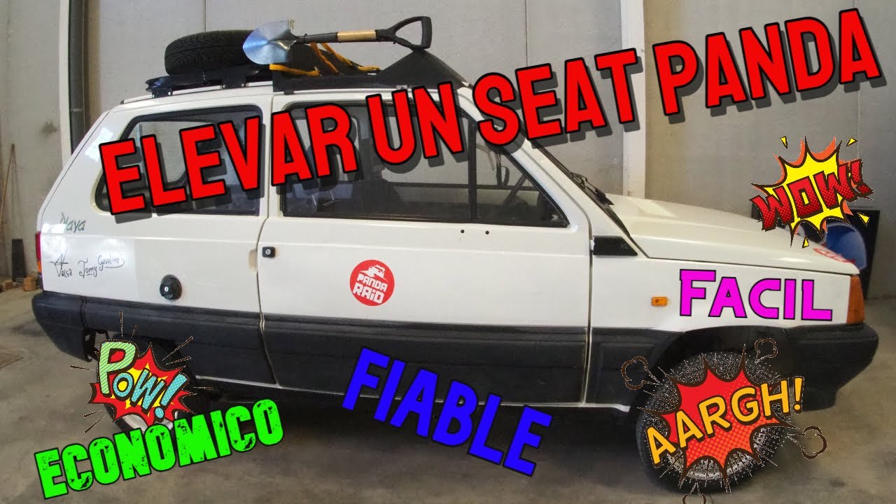 Como elevar un Seat Panda o Marbella. Preparación para raid. La forma más sencilla de elevarlo.