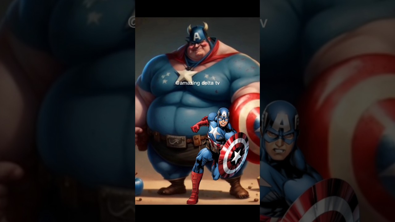 Superheroes but fat 💥all characters #marvel #superhero #avengers
