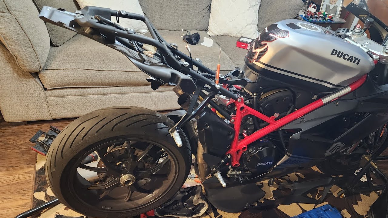 Finally Installing NEW Ducati 848/1098/1198 TAIL TIDY Kit!!!