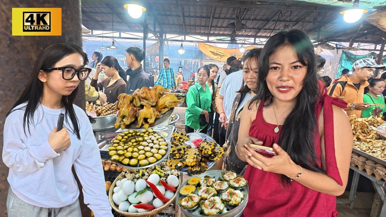 Cambodian Street Food Adventure 2026  Walking Tour in Udong Countryside Market