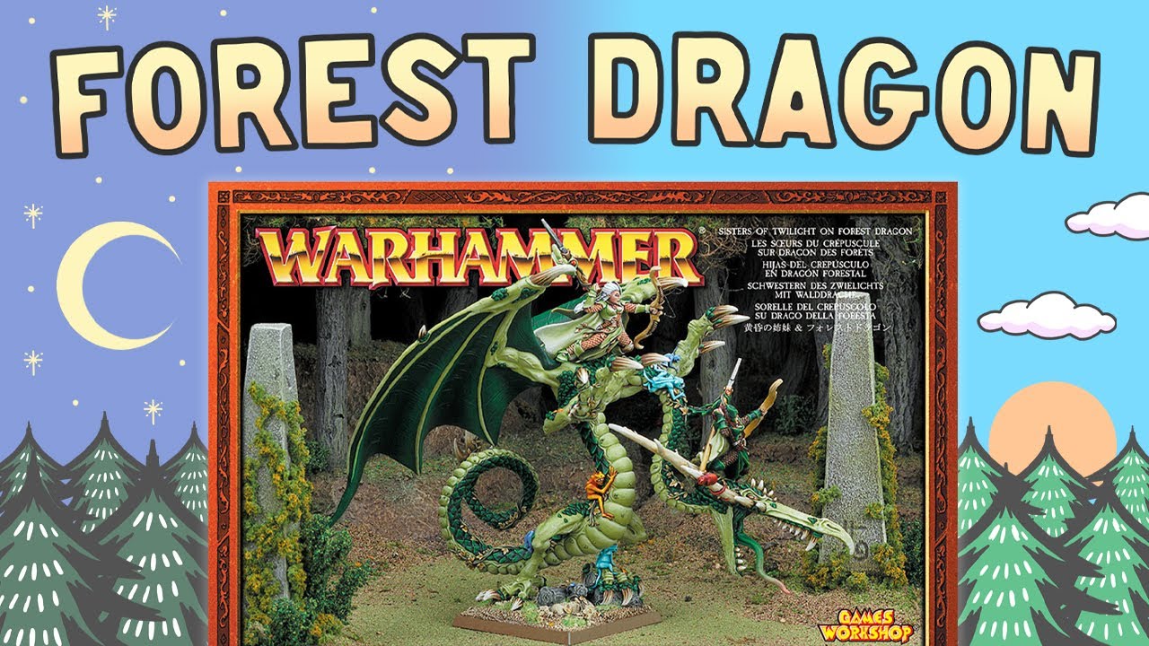 The HARDEST mini I've ever painted... The Wood Elf Forest Dragon