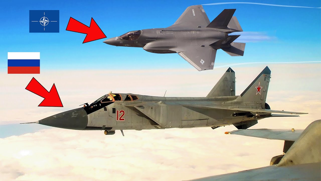 NATO F-35 Pilots Scramble to Intercept Three MiG-31 Foxhound Over Estonia