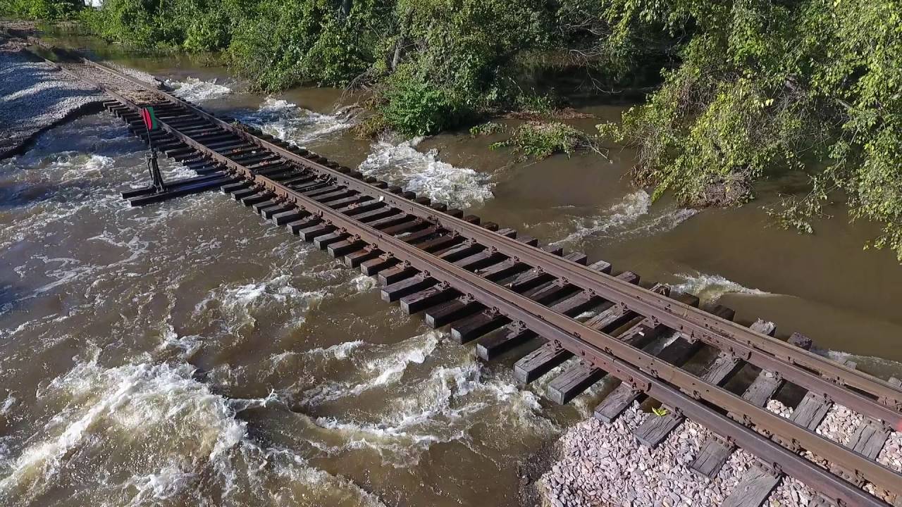 Iowa Interstate Railroad Moscow, Iowa Flooding 9-29-2016 (1)