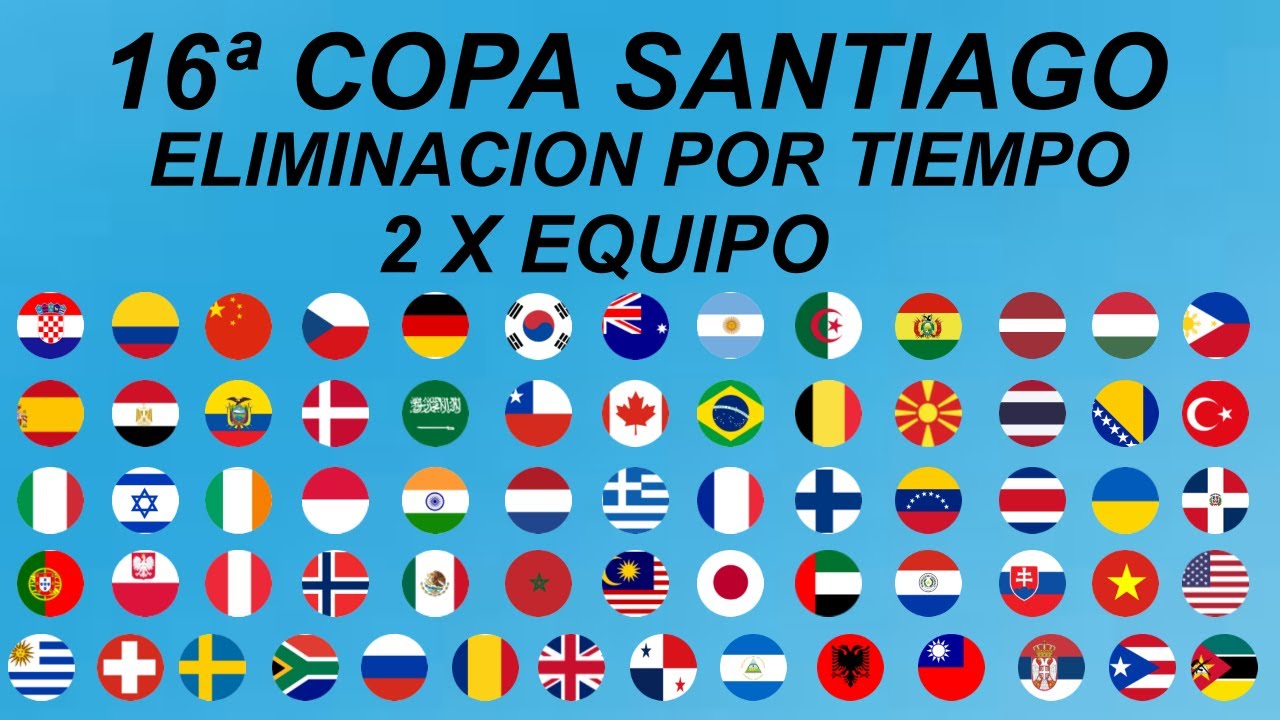 16ª Copa Santiago - Carrera de Canicas de Países - Eliminación por Tiempo - Algodoo