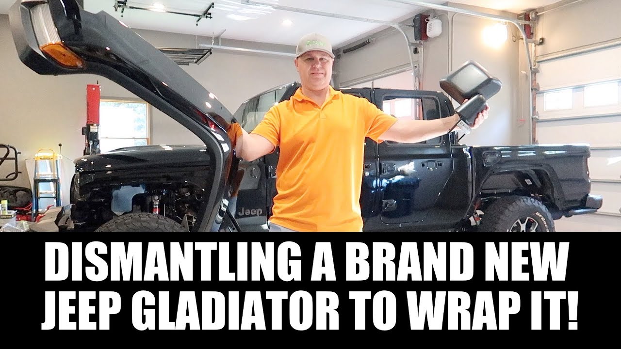 Jeep Gladiator JT HOW TO TAKE APART for Vinyl Wrap