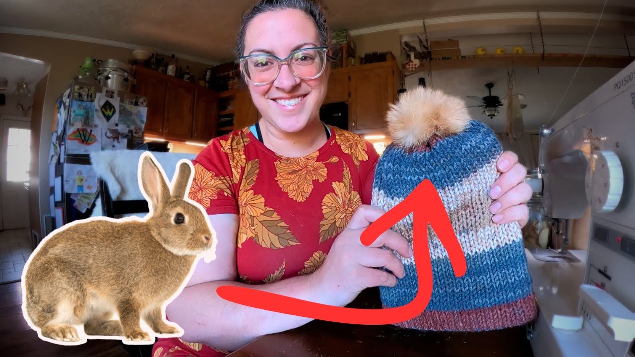 How to Make a (Real) Rabbit Fur Pom-Pom | Rabbit Hide Sewing