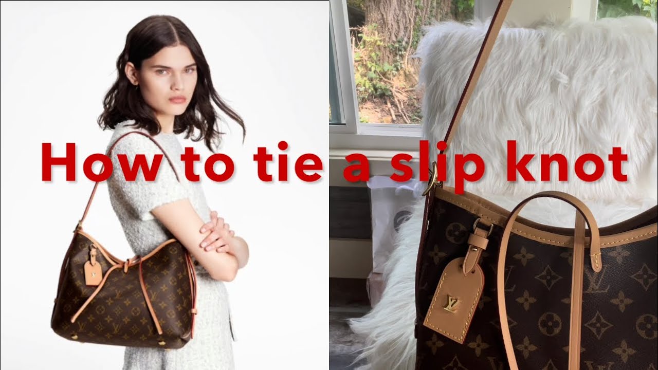 Louis Vuitton New CARRY ALL is here! How to Secure this bag | How to tie a slip knot! | KBotLV