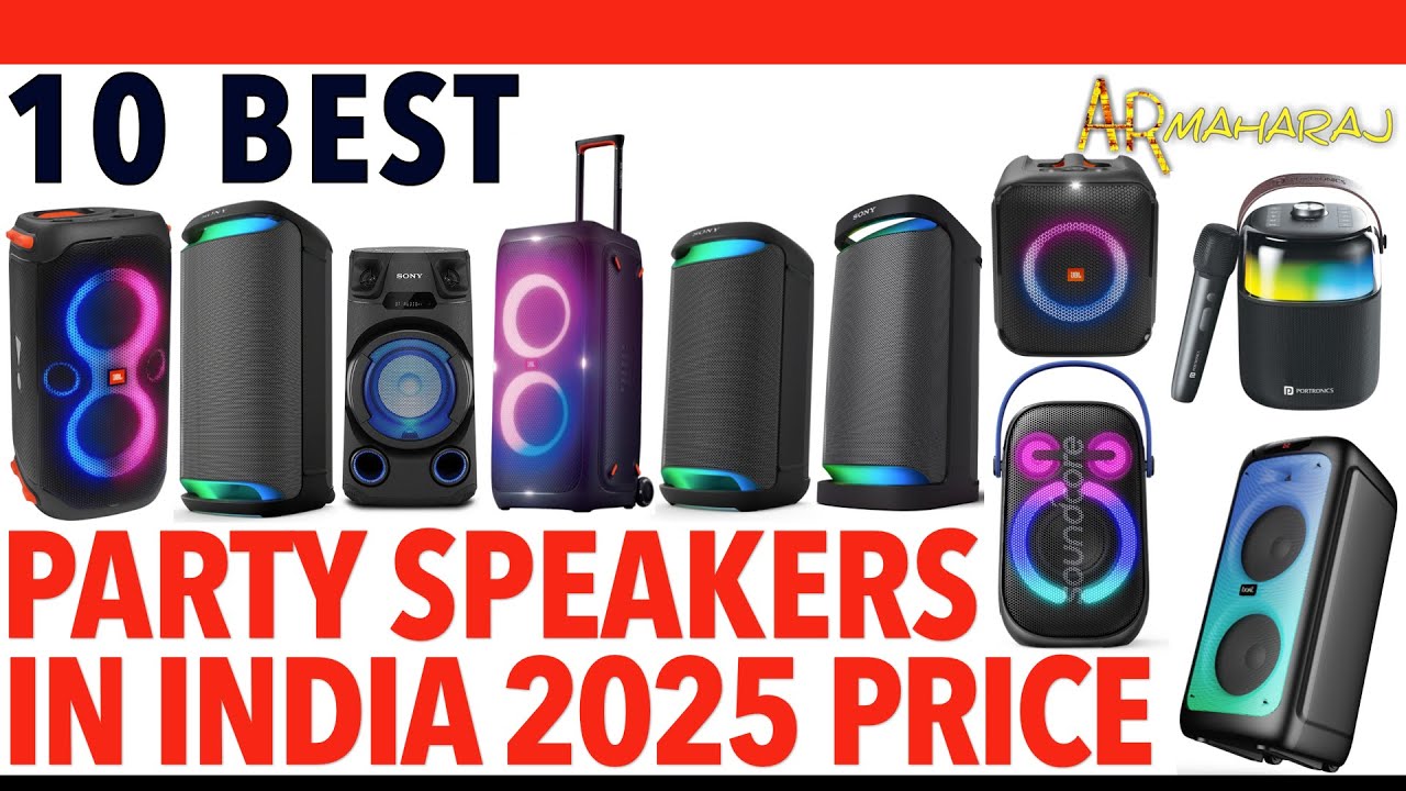 🎉 Top 10 Best Party Speakers iN India 2025 | Party Speaker Price| SONY,JBL,boAt,Portronics,Soundcore