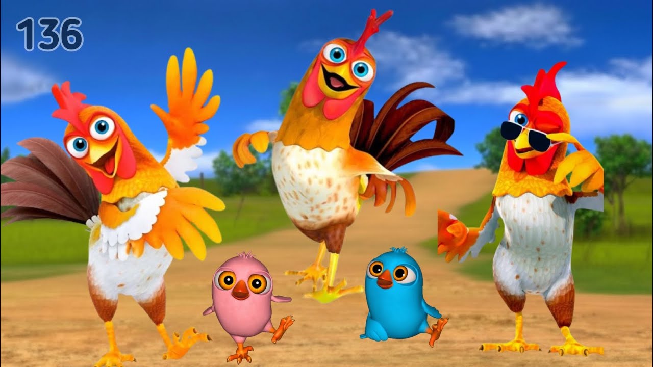 El Pollito pío 3d | El toro se congela jugando game Ep-12 en el juegodel Toro y el Tractor 3D 2025