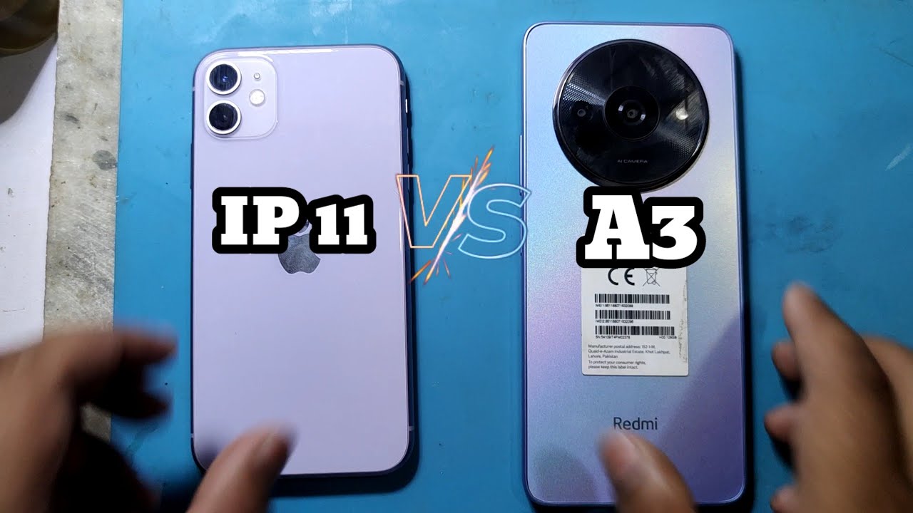 iphone 11 vs redmi a3 speed test