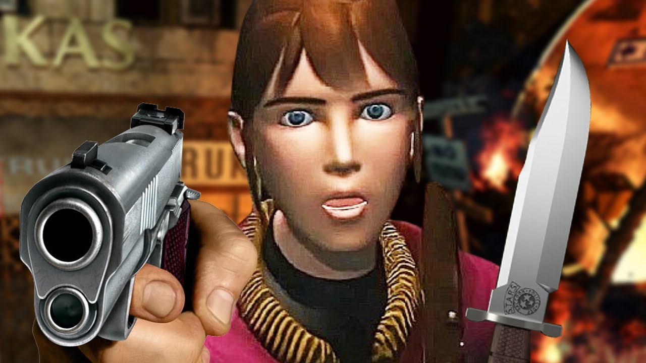 CLAIRE B con solo PISTOLA y CUCHILLO