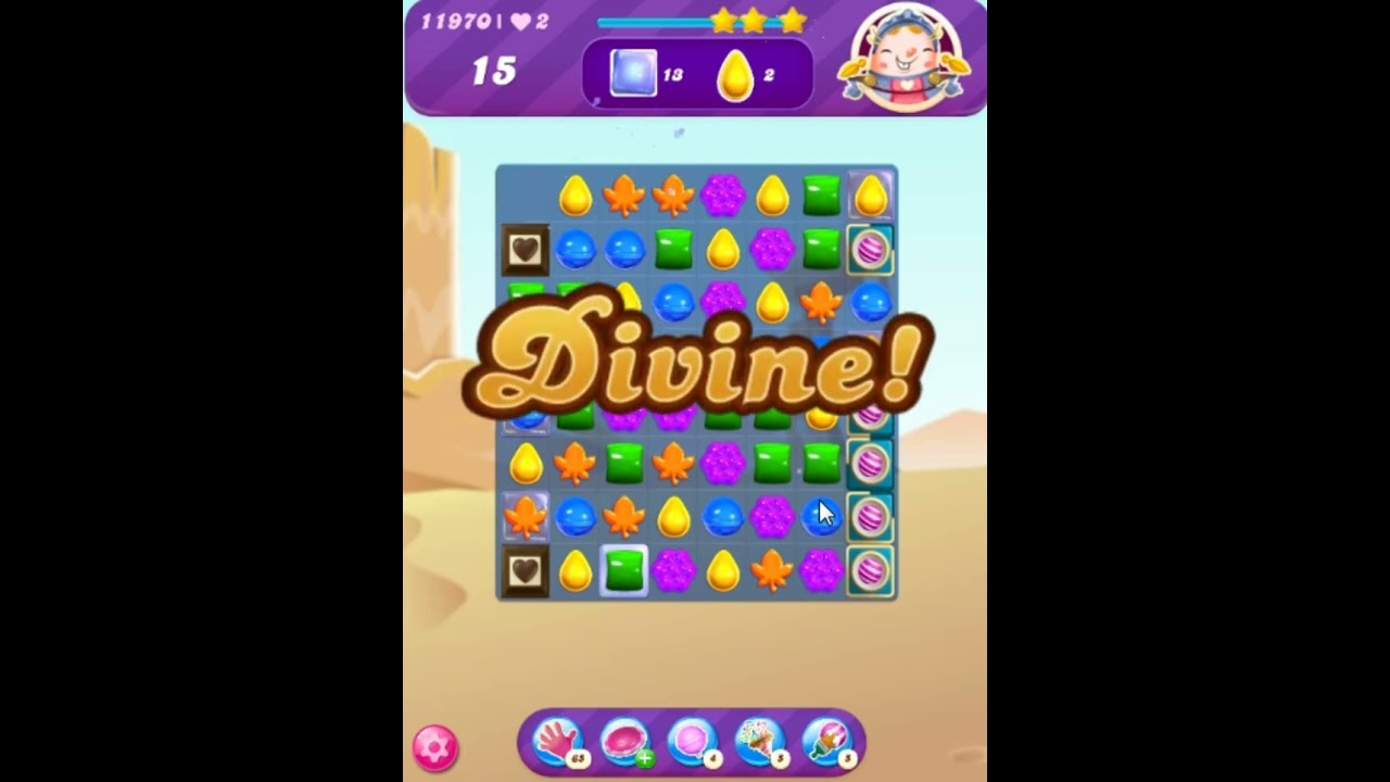 Candy Crush Saga Level 11970 - 3 Stars, 32 Moves Completed