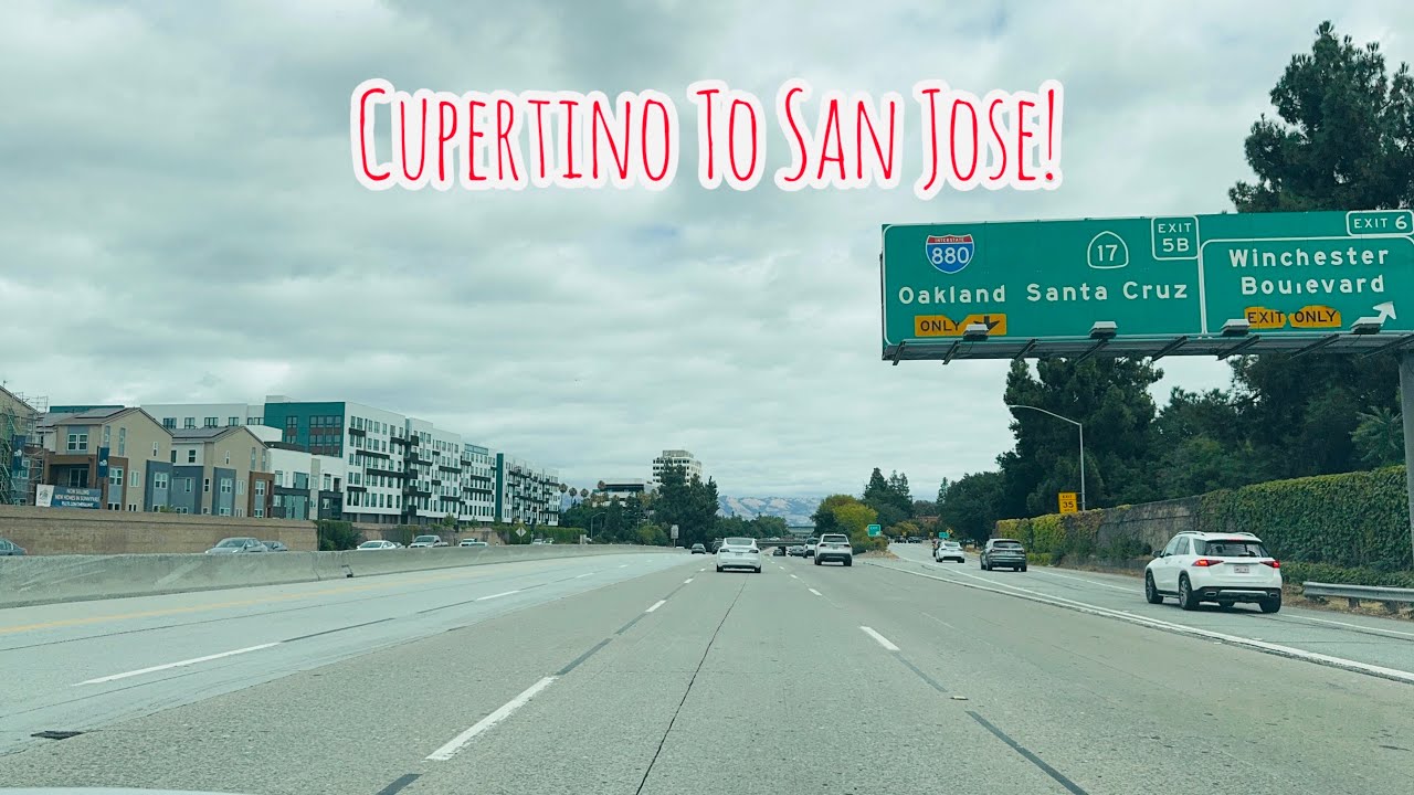 CUPERTINO TO SAN JOSE CALIFORNIA DRIVE!