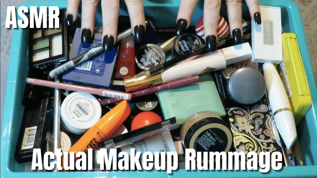 ASMR Actual Makeup Rummage I LOFI I No Talking I No Tapping