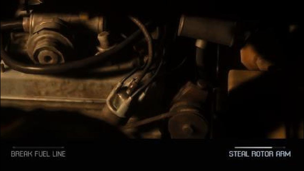 The Quarry: Jacob messed up with the van - break fuel line or steal rotor arm - all choices