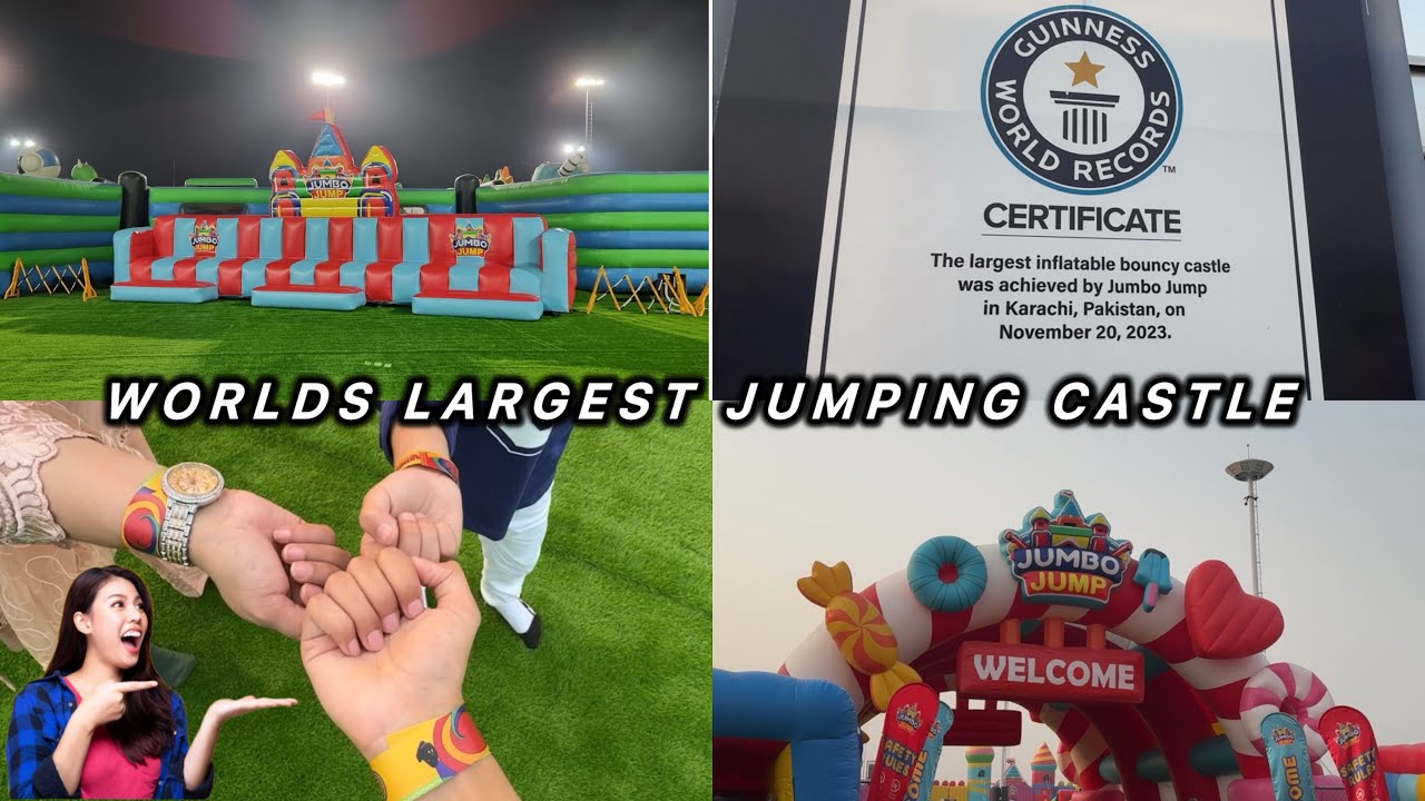 Worlds Largest Jumping Castle| jumbo jump in Lahore😍| Name in Guinness World Records😱