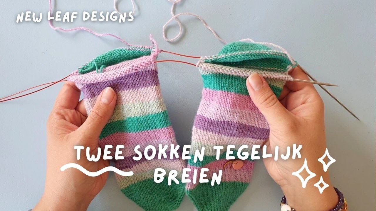 Twee Sokken Tegelijk Breien - Instructievideo