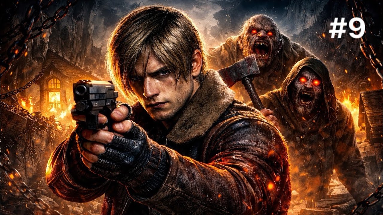 Zagrajmy w Resident Evil 4 Remake #9 Walka z Wodzem Wioski 🗡️😳