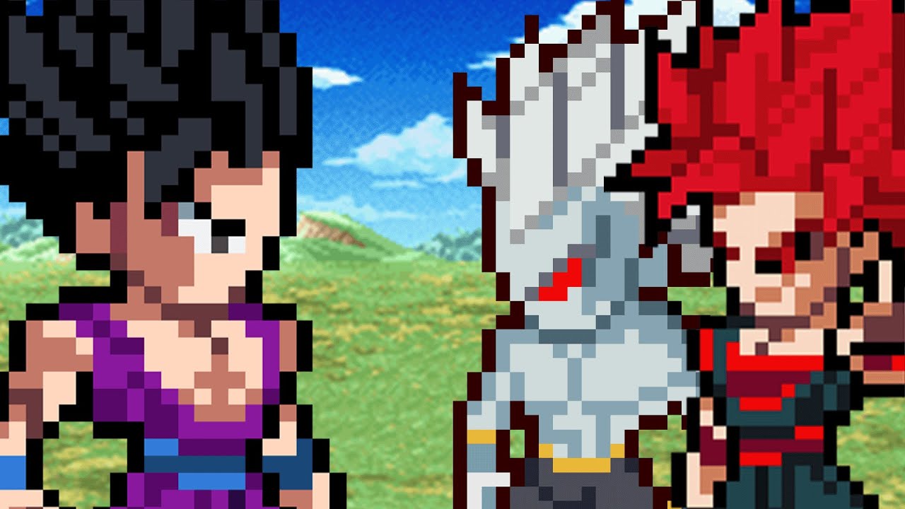 Gohan vs Evil Goku and Vegeta (full sprite animation)
