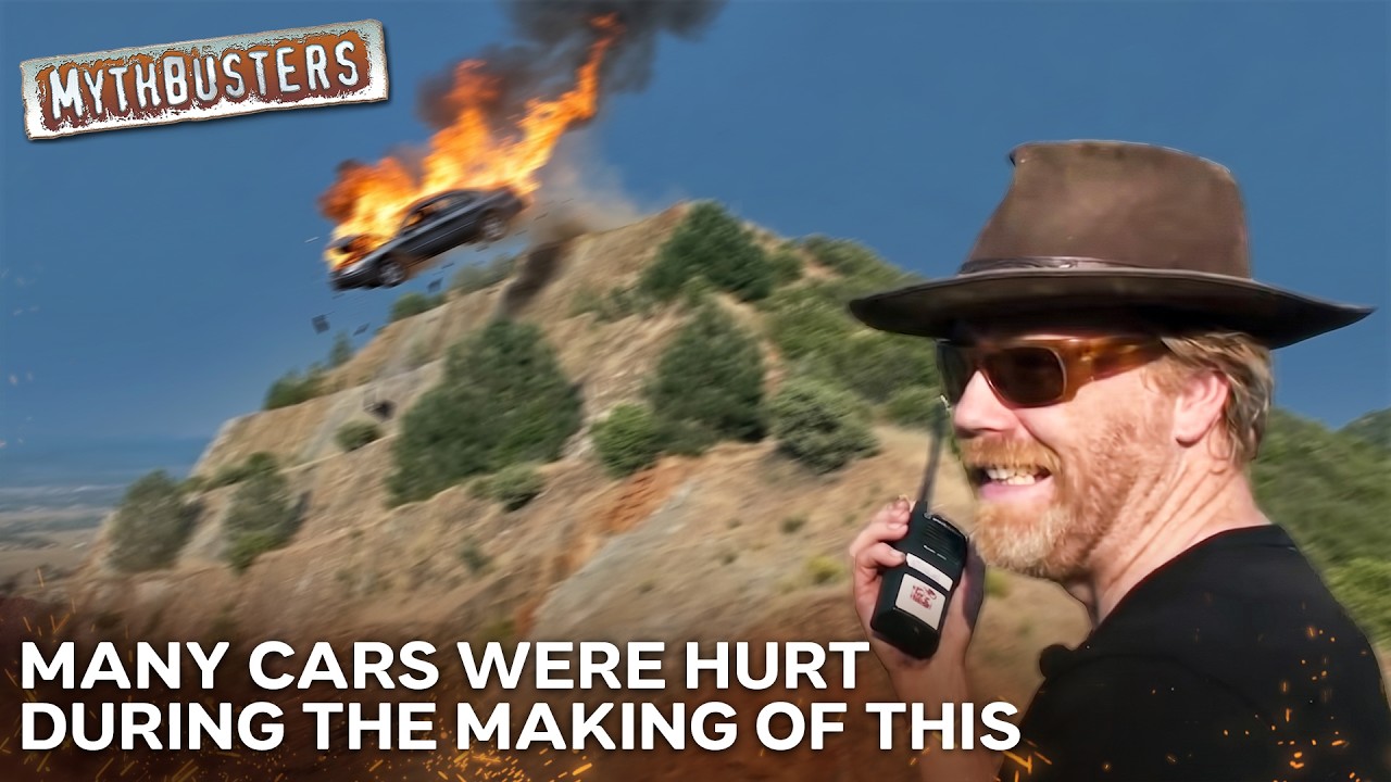 Do Cars Actually Explode When They Fall Off A Cliff? | MythBusters