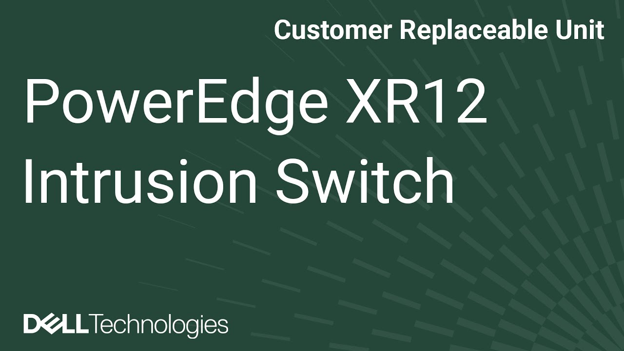 Dell  PowerEdge XR12: Remove/Install Intrusion Switch
