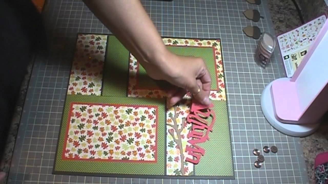Autumn Scrapbook Layout, Episode 135