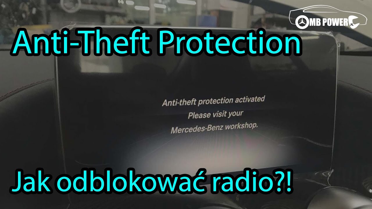 Komunikat na radiu Mercedes Anti-Theft Protection jak usunąć przy użyciu MBTOOLSa