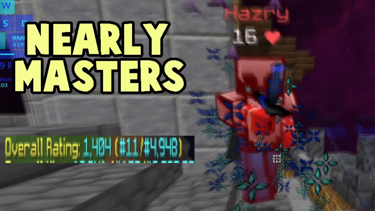Getting 11th Because I Am Too bad At Minecraft To Get Masters (Ranked Skywars Montage)
