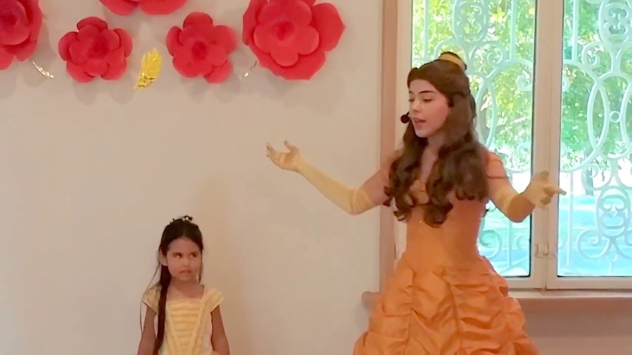 Princess Belle visits Dyani - 5 Birthday