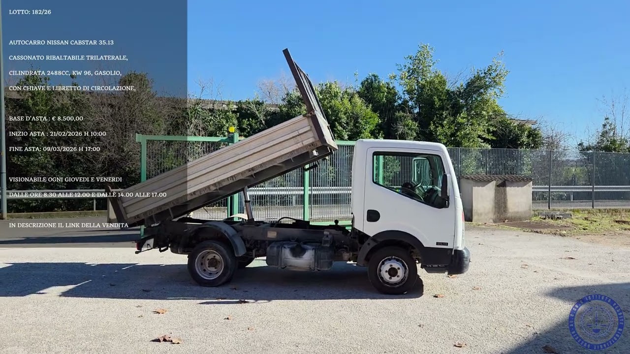 AUTOCARRO NISSAN CABSTAR 35.13 CASSONATO RIBALTABILE