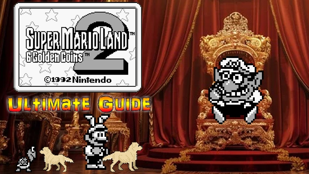 Super Mario Land 2: 6 Golden Coins - ULTIMATE GUIDE - ALL Levels, ALL Bosses, ALL SECRETS 100%!