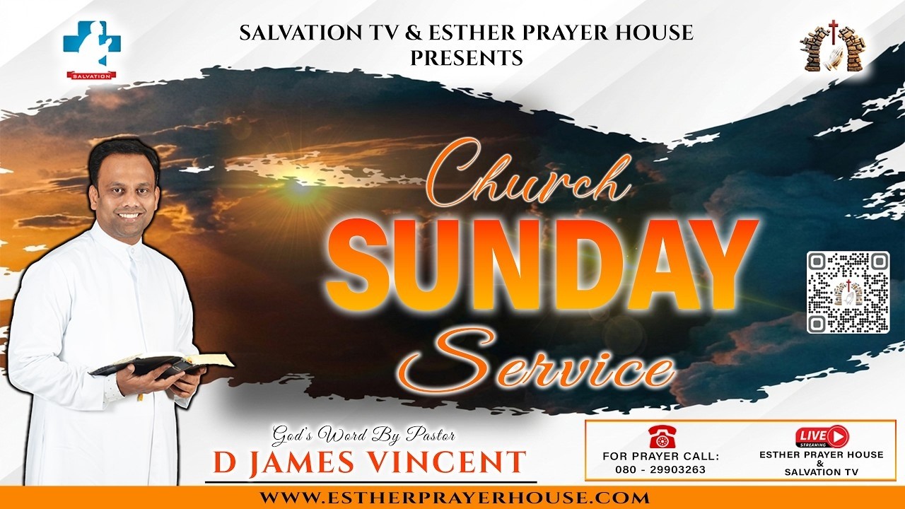 SUNDAY 1ST SERVICE LIVE | 08.03.2026 | MESSAGE BY PASTOR. D JAMES VINCENT | ESTHER PRAYER HOUSE
