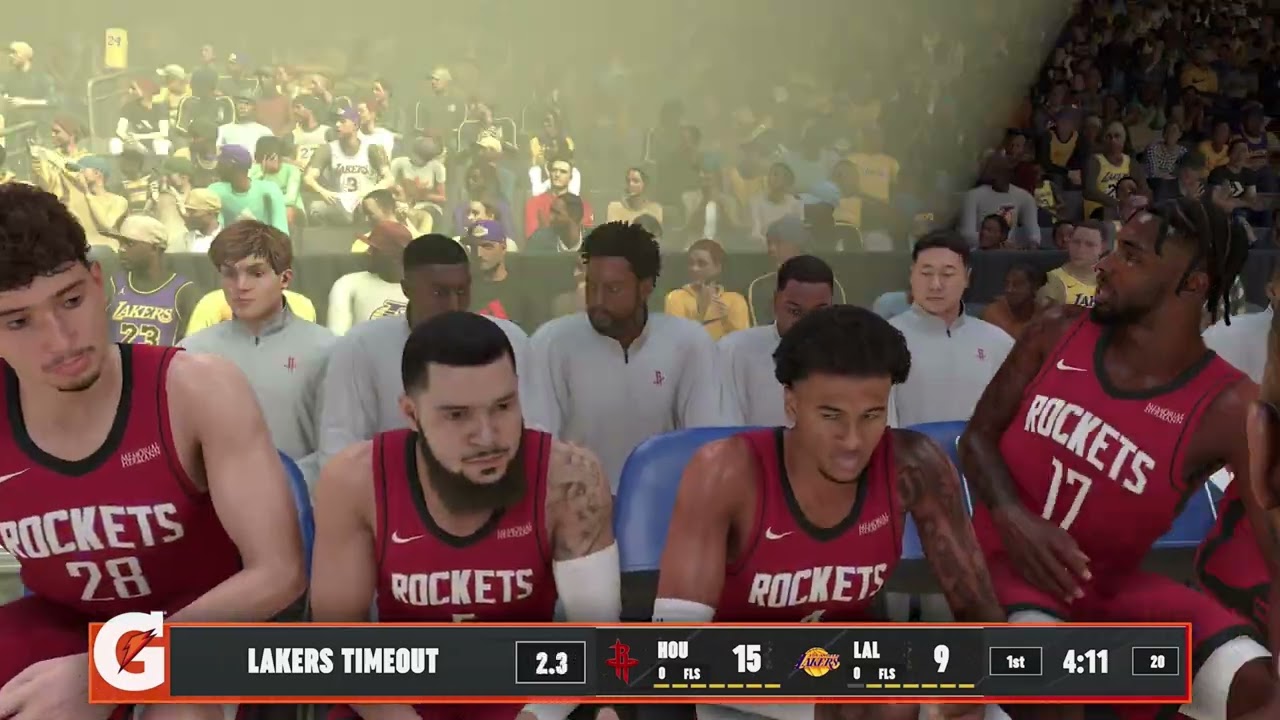 NBA 2K25 Gameplay: Houston Rockets vs Los Angeles Lakers - (Xbox Series X) [4K60FPS]
