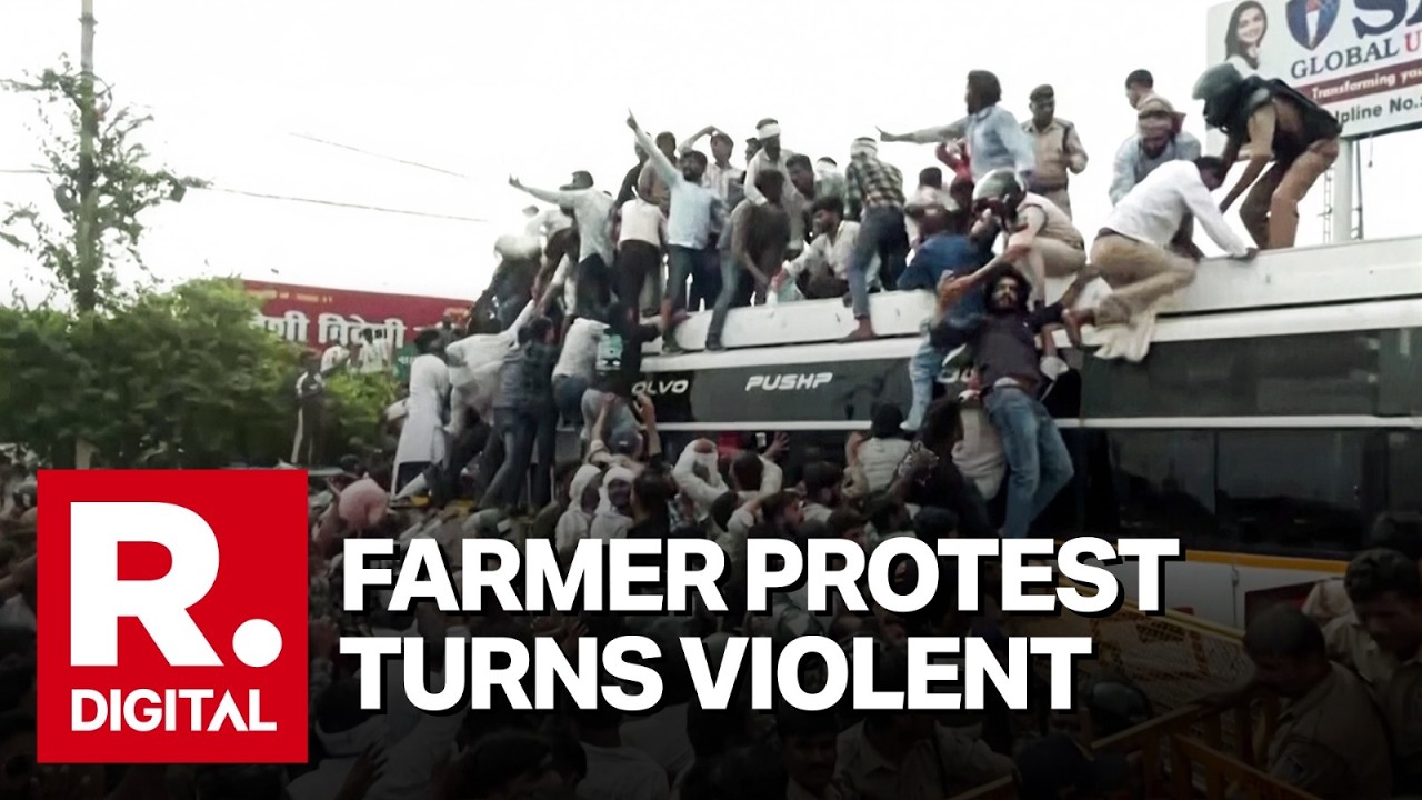 Farmers' Protest Turns Violent During March To Bhopal Over Moong Procurement Demands