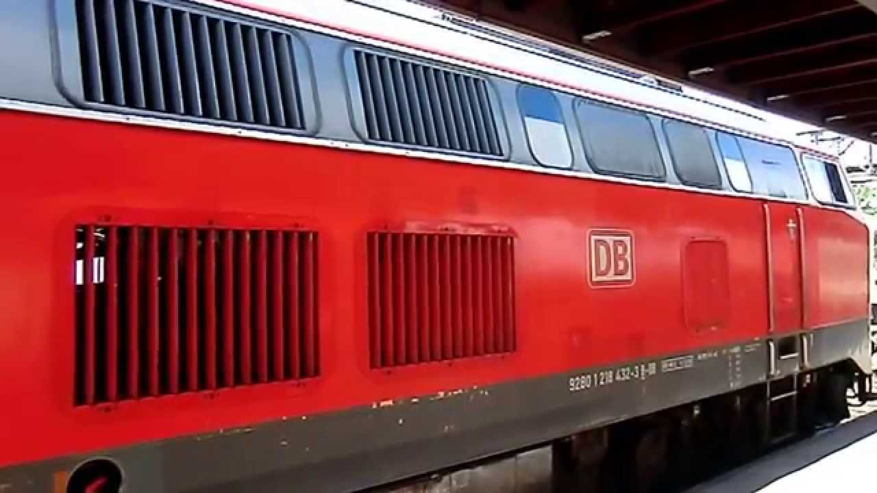 Motorstart der Ulmer 218 432 (MTU 16V 4000 R40)