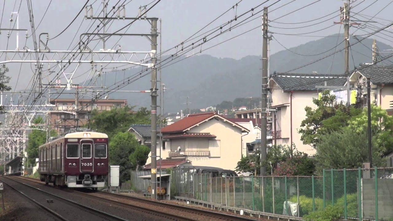 【阪急電鉄】7000系7035F%回送@岡本〜芦屋川('13/08)