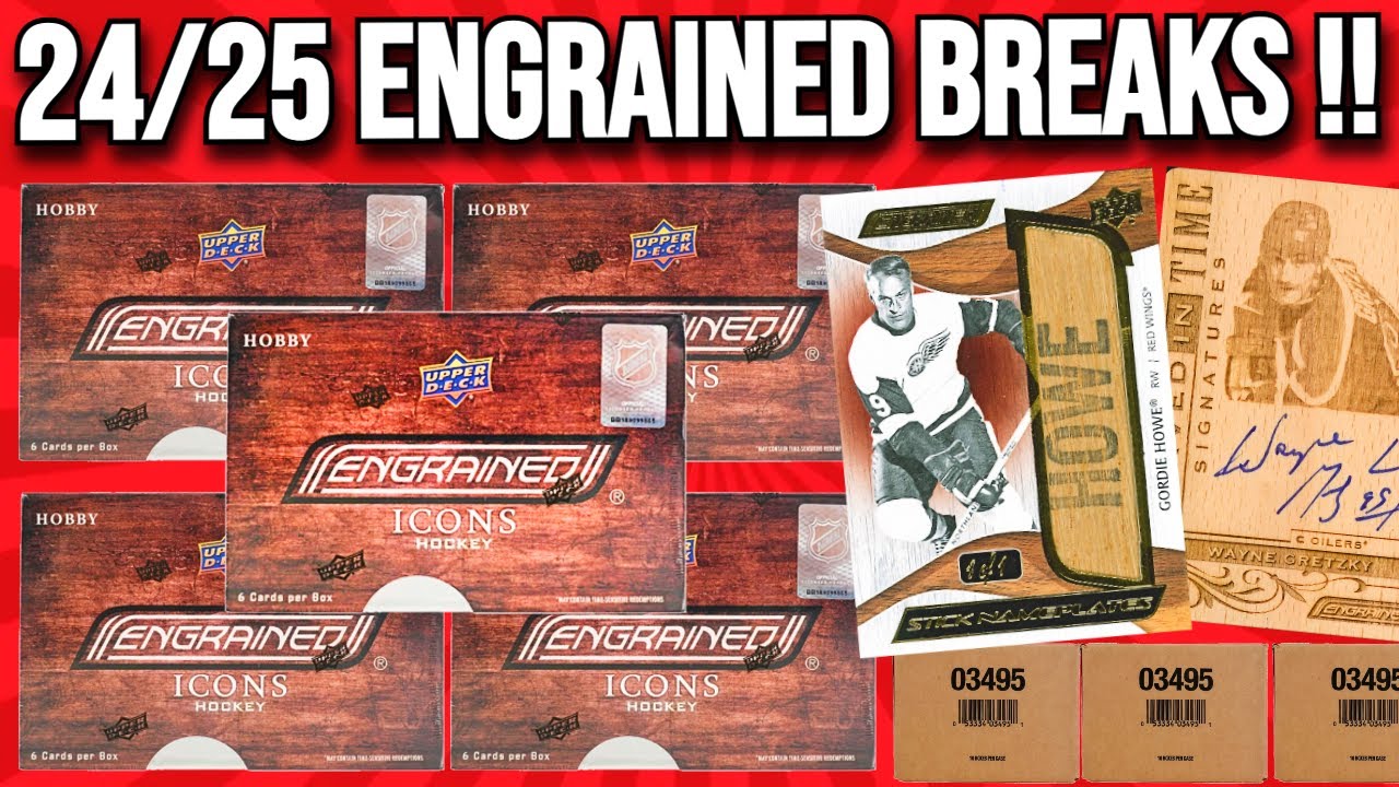 2024-25 Upper Deck Engrained Icons Hockey CASE BREAKS !! 🔥