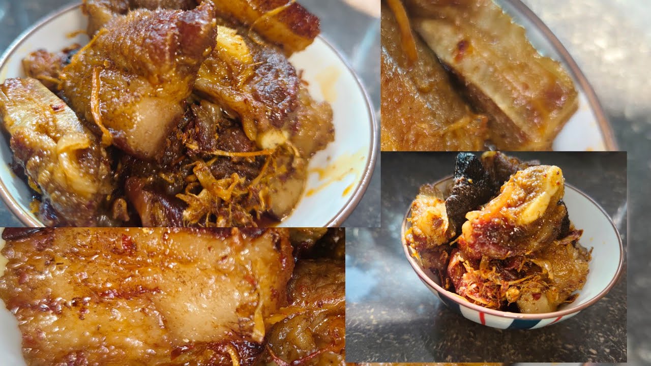 Local cook #nagastyle #pork #tasty 
