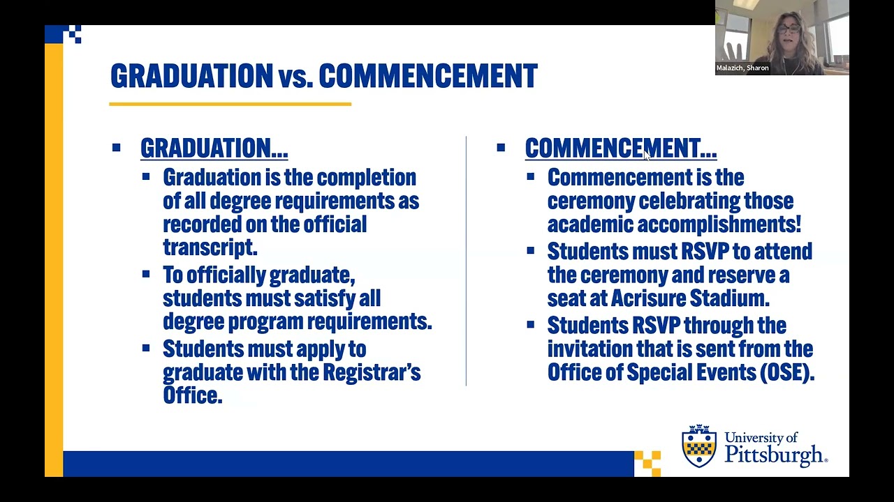 Pitt Family Webinar: Spring Commencement 2026