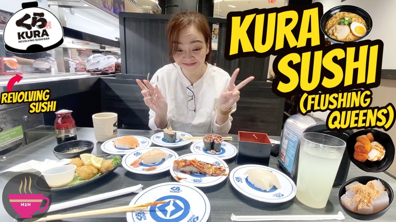 How to: Kura Sushi Tangram Mall, Flushing Queens NY (Revolving / Conveyor Belt Sushi) #kurasushi