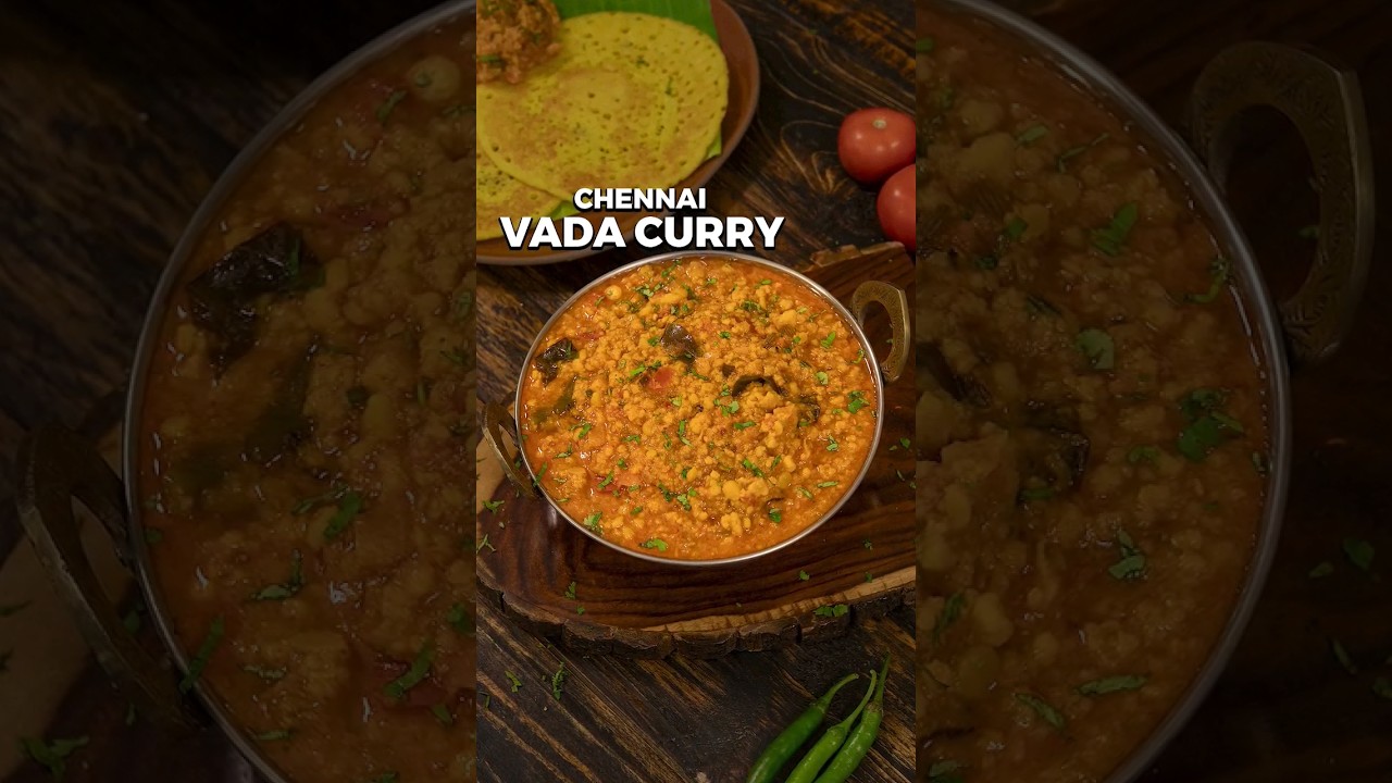 Chennai Vada Curry | Breakfast Recipes | Side dish for Idli Dosa #shorts #vadacurry #breakfastrecipe