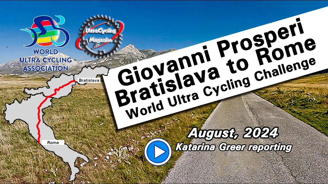 Giovanni Prosperi   World UltraCycling Challenge   Bratislava to Rome